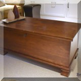 F34. Lift top trunk. 17”h 40”w x 19”d 